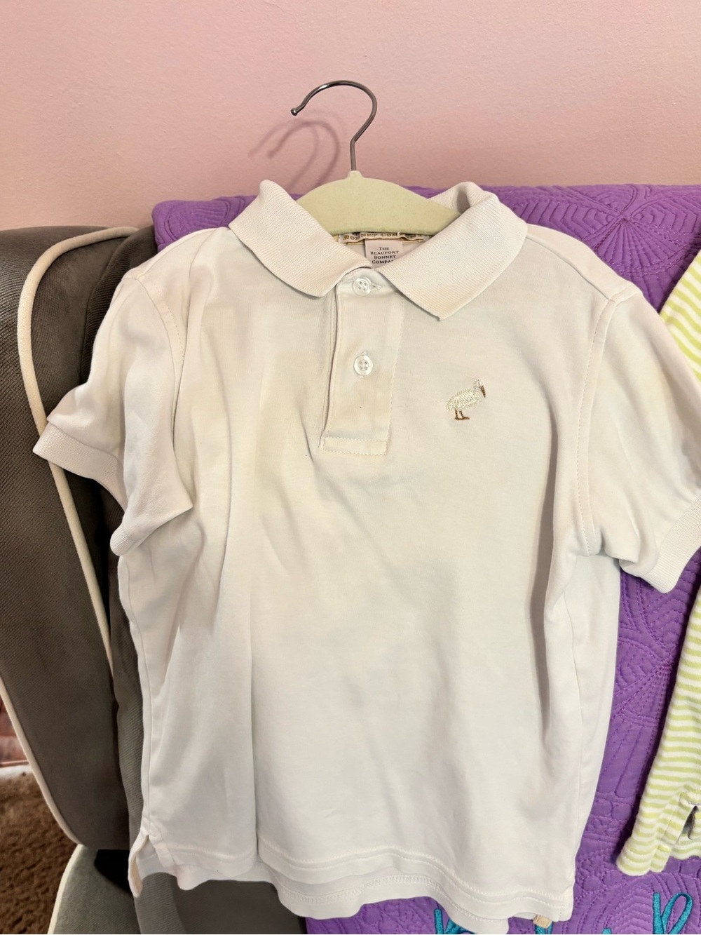 TBBC Kids White Polo Shirt - Classic Short Sleeve